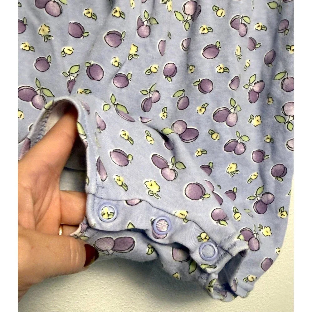 Carters purple fruit romper
